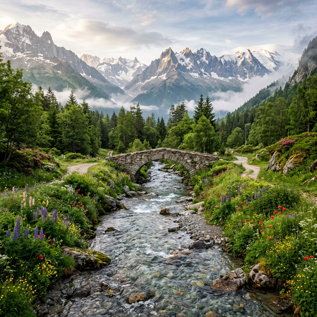 Torrent de montagne cristallin dans le Territoire de Belfort — paysage de pêche à la truite en altitude
